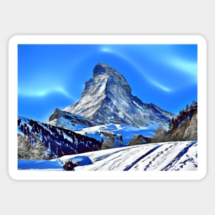 Matterhorn, Alps Sticker